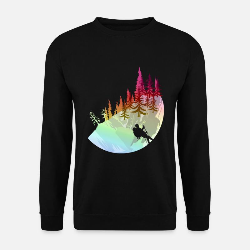 Wanderung Wald - Unisex Pullover - Schwarz