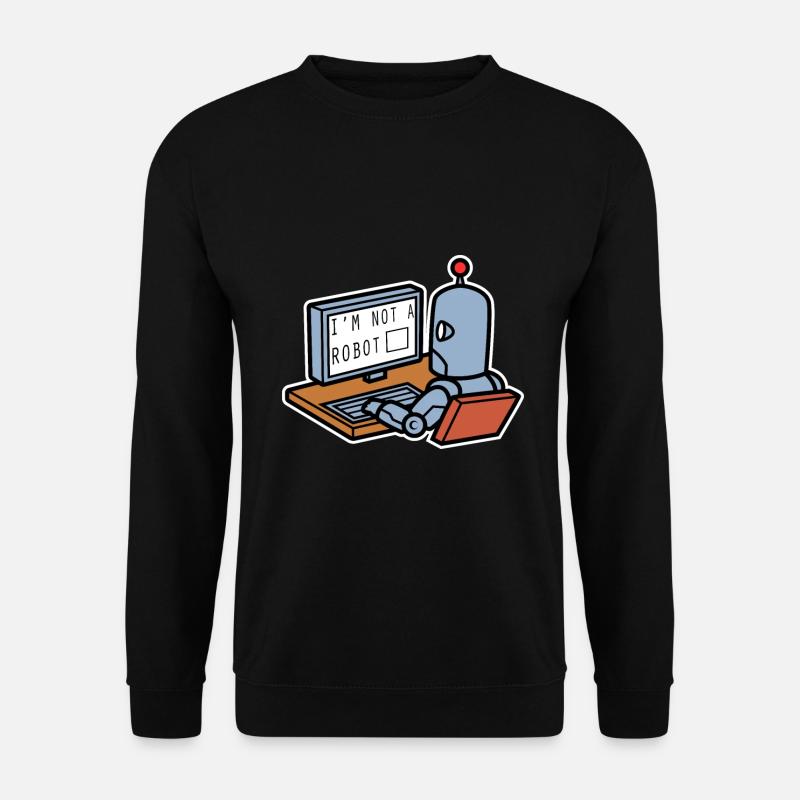 Ich Bin Kein Roboter - Unisex Pullover - Schwarz