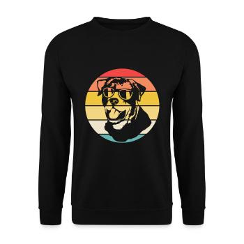 Best Rottweiler - Unisex Sweatshirt - black - Front - Alina (178cm) & Michal (187cm)