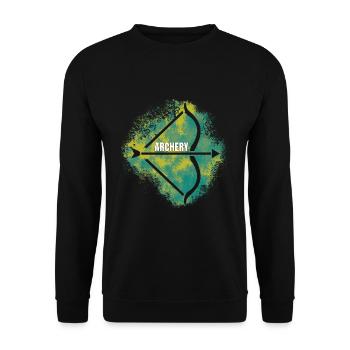 Tir à l'arc - Sweat-shirt Unisexe - noir - Devant - Alina (178cm) & Michal (187cm)