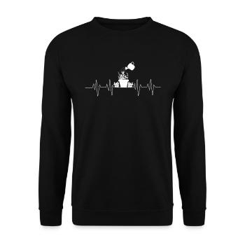 Garten - Unisex Pullover - Schwarz - Vorne - Alina (178cm) & Michal (187cm)