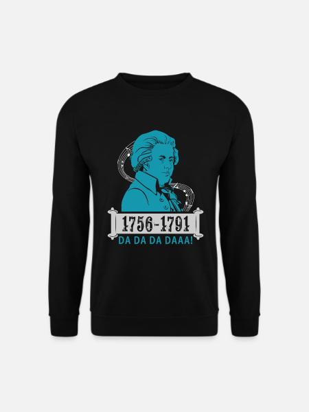 Wolfgang Amadeus Mozart - Unisex Pullover - Schwarz