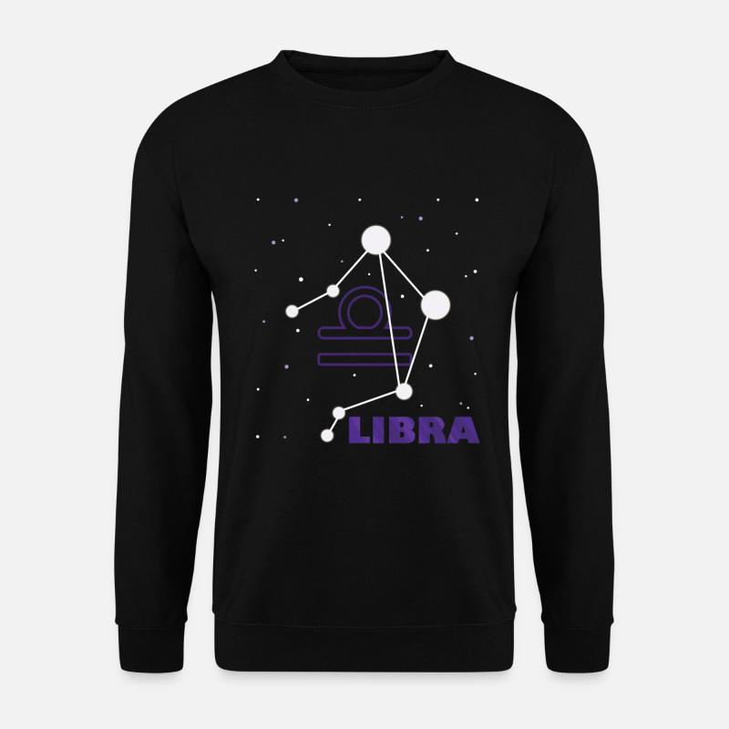 Sternzeichen Waage - Unisex Pullover - Schwarz