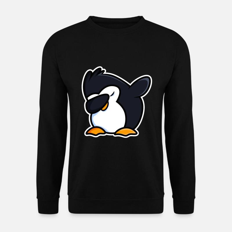Dab Dabbing Cooler Pinguin - Unisex Pullover - Schwarz