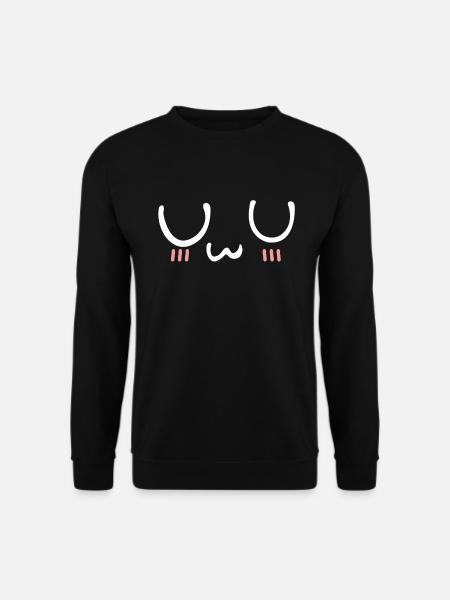 UwU Anime Kawaii Meme - Unisex Sweatshirt - black