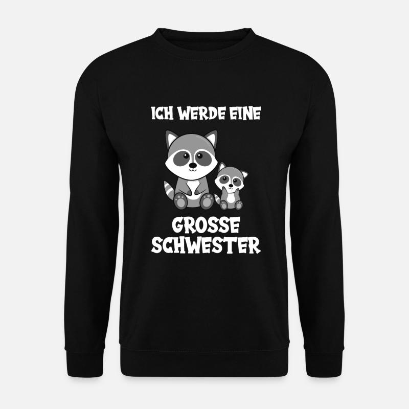 Ich werde große Schwester - Unisex Pullover - Schwarz