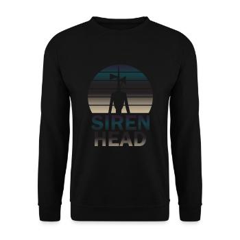 Siren Creature Monster Horror Movie Halloween - Unisex Pullover - Schwarz - Vorne - Alina (178cm) & Michal (187cm)