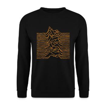 Unknown Wave Vintage Classic Punk And Rock - Unisex Pullover - Schwarz - Vorne - Alina (178cm) & Michal (187cm)