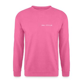 Small Tits Club Confident Woman - Unisex Pullover - Pink - Vorne