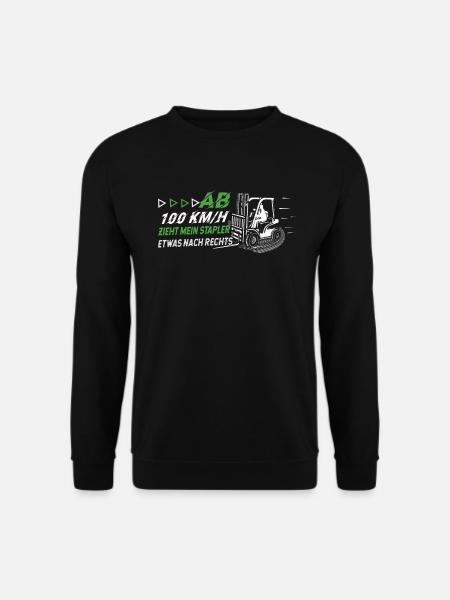 Mein Stapler Zieht Etwas Nach Rechts Lustiges - Unisex Pullover - Schwarz