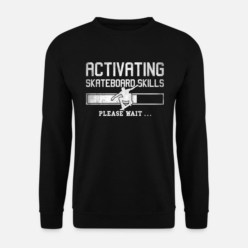 Skateboarding Skater Tricks Skateboard - Unisex Sweatshirt - black