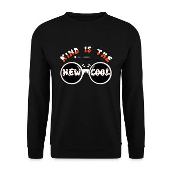 Kind New Cool Peace Kindness Awareness Unity Day - Unisex Pullover - Schwarz - Vorne - Alina (178cm) & Michal (187cm)