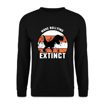 Dinosaur Kindness Awareness Unity Day - Unisex Pullover - Schwarz - Vorne - Alina (178cm) & Michal (187cm)