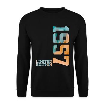 69E ANNIVERSAIRE ÉDITION LIMITÉE 1957 - Sweat-shirt Unisexe - noir - Devant - Alina (178cm) & Michal (187cm)