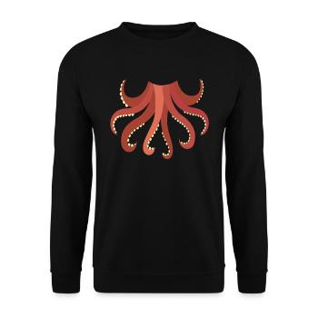Funny Animal Octopus Costume For Halloween - Unisex Sweatshirt - black - Front - Alina (178cm) & Michal (187cm)