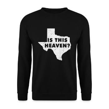 Carte terrestre Amérique État Accueil Paradis Texas - Sweat-shirt Unisexe - noir - Devant - Alina (178cm) & Michal (187cm)