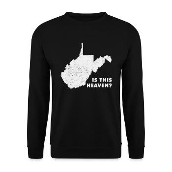 Land Map America State Home Heaven West Virginia - Unisex Sweatshirt - black - Front - Alina (178cm) & Michal (187cm)
