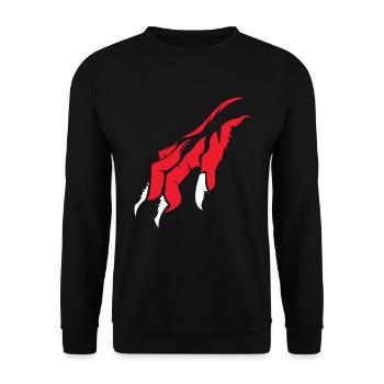 Creepy Monster Hands Claw Horror Scary Halloween - Unisex Pullover - Schwarz - Vorne - Alina (178cm) & Michal (187cm)