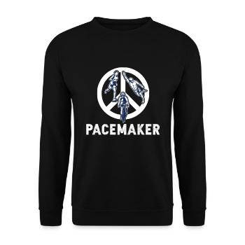 Pacemaker Trilife Triathlon - Unisex Sweatshirt - black - Front - Alina (178cm) & Michal (187cm)