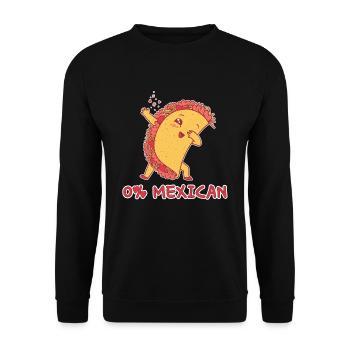 Zero Mexican Cute Kawaii Heart Dab Dabbing Taco - Unisex Sweatshirt - black - Front - Alina (178cm) & Michal (187cm)