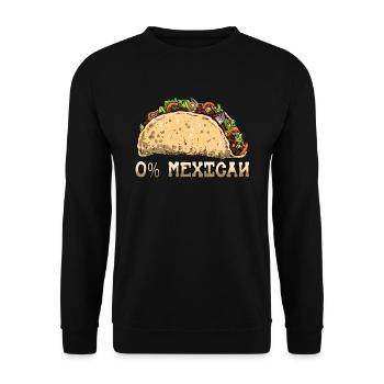 Cuisine Vintage Zero Mexican Food Mexico Taco - Unisex Pullover - Schwarz - Vorne - Alina (178cm) & Michal (187cm)