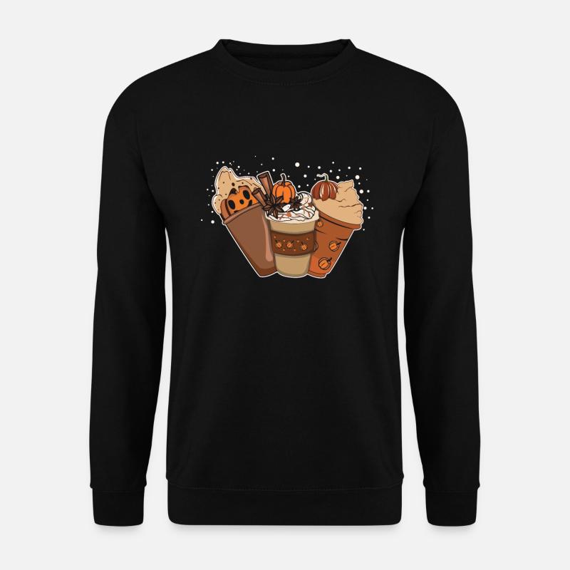 Pumpkin Drink Thanksgiving Season Autumn - Unisex Pullover - Schwarz