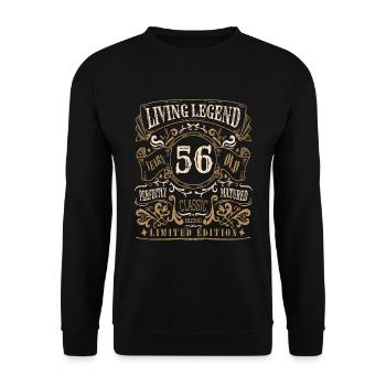 Retro Vintage Birth Whiskey Age 56 Years Old - Unisex Sweatshirt - black - Front - Alina (178cm) & Michal (187cm)