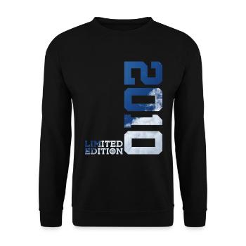LIMITED EDITION 2010 16. GEBURTSTAG - Unisex Pullover - Schwarz - Vorne - Alina (178cm) & Michal (187cm)