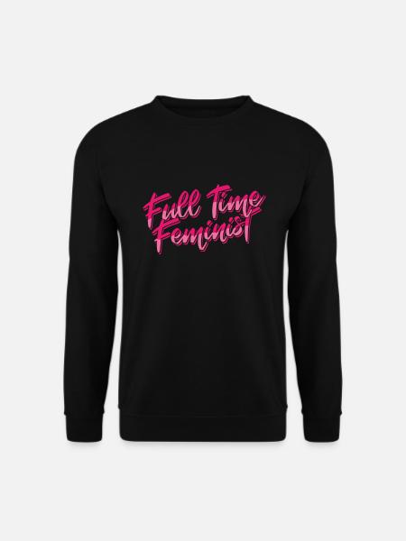 Feminismus Internationaler Frauentag Voll feministisch - Unisex Pullover - Schwarz