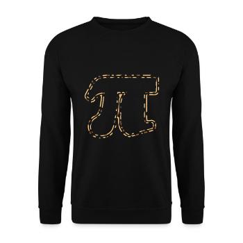 Léopard Couleurs Décor Math Vacances Mathématiques Pi - Sweat-shirt Unisexe - noir - Devant - Alina (178cm) & Michal (187cm)