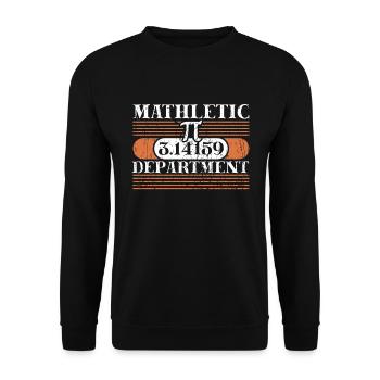 Mathe-Abteilung Sport Mathe Urlaub Mathematik Pi - Unisex Pullover - Schwarz - Vorne - Alina (178cm) & Michal (187cm)