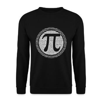 Digit Pi Zahlen Mathe Holiday Mathematics Pi Day - Unisex Pullover - Schwarz - Vorne - Alina (178cm) & Michal (187cm)