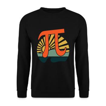 Groovy Pi Mathe Urlaub Mathematik Lustiger Pi Tag - Unisex Pullover - Schwarz - Vorne - Alina (178cm) & Michal (187cm)