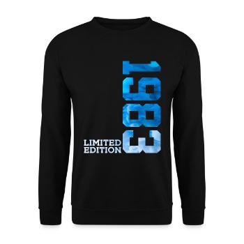 43RD BIRTHDAY LIMITED EDITION 1983 - Unisex Sweatshirt - black - Front - Alina (178cm) & Michal (187cm)