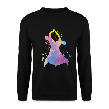 Viennese Waltz Ballroom Dances - Unisex Sweatshirt - black - Front - Alina (178cm) & Michal (187cm)