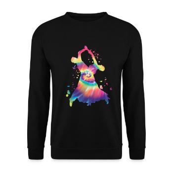 Gesellschaftstanz Wiener Walzer - Unisex Pullover - Schwarz - Vorne - Alina (178cm) & Michal (187cm)