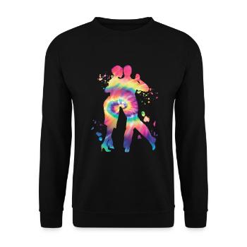 Tango Argentin Danse Milonga Vals - Sweat-shirt Unisexe - noir - Devant - Alina (178cm) & Michal (187cm)