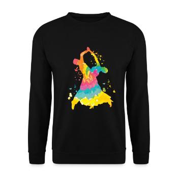 Danses de salon Tango Slow Fox - Sweat-shirt Unisexe - noir - Devant - Alina (178cm) & Michal (187cm)