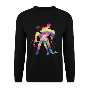 Salsero Und Salsera Salsa-festival - Unisex Pullover - Schwarz - Vorne - Alina (178cm) & Michal (187cm)