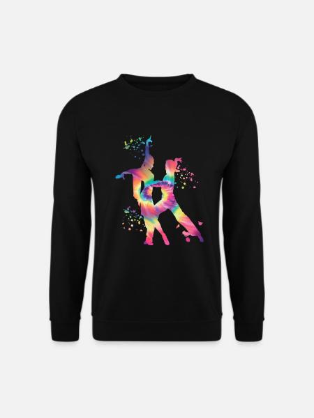 Latin Dansende par Akvarel danser - Unisex sweater - sort