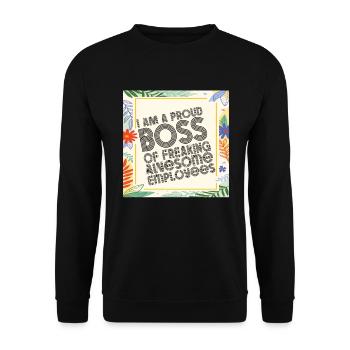 Fier patron de bons employés - Sweat-shirt Unisexe - noir - Devant - Alina (178cm) & Michal (187cm)