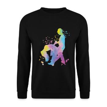 Salsero Und Salsera Salsa-festival - Unisex Pullover - Schwarz - Vorne - Alina (178cm) & Michal (187cm)