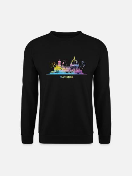 Paysage urbain florentin Skyline Florence - Sweat-shirt Unisexe - noir
