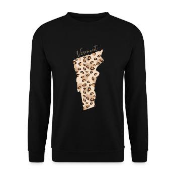 Vermont Leo State Of Vermont - Unisex Sweatshirt - black - Front - Alina (178cm) & Michal (187cm)