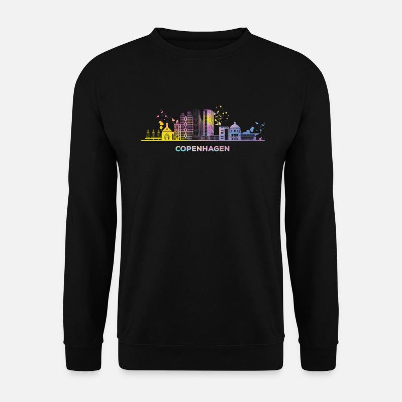 Copenhagen skyline Copenhagen - Unisex Sweatshirt - black