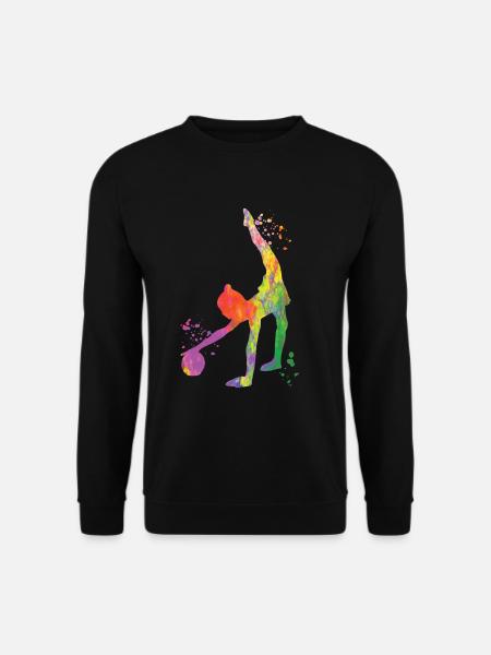 Gymnast with ball rhythmic gymnastics - Unisex Sweatshirt - black