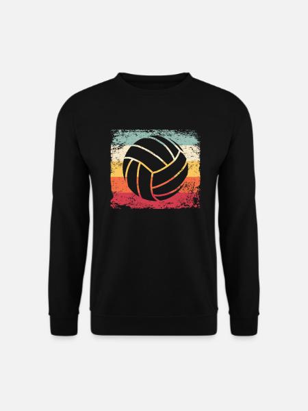 Volleyball Player Retro Beach Volleyball - Unisex Sweatshirt - black