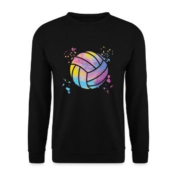 Volleyball players children beach volleyball - Unisex Sweatshirt - black - Front - Alina (178cm) & Michal (187cm)