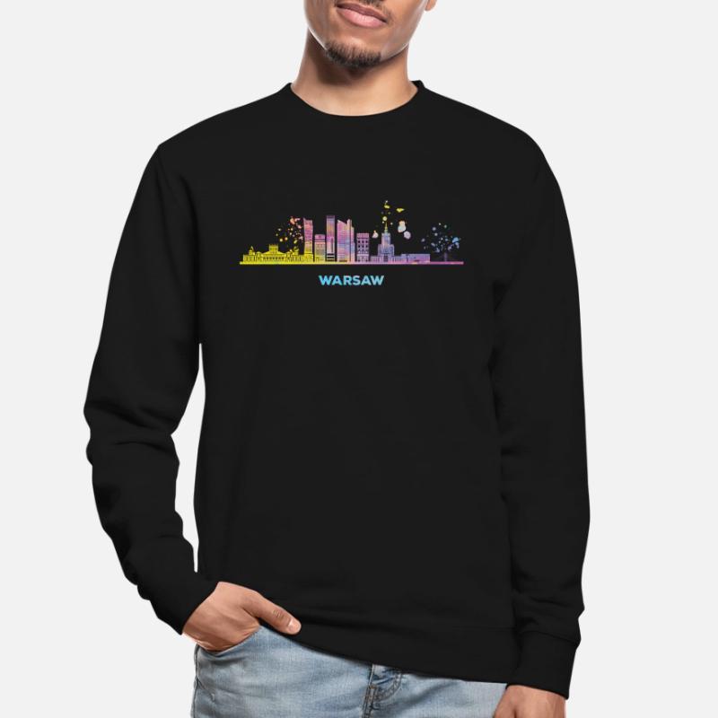 Varsovie Skyline Varsovie Sweat-shirt Unisexe