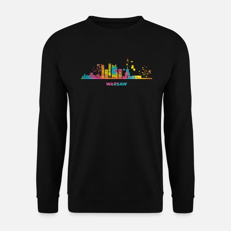Varsovie Skyline Varsovie - Sweat-shirt Unisexe - noir